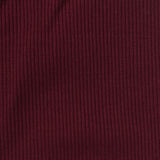 Cotton Polyester Stretch Rib Knit Fabric, 320 gsm, 145 cm — Red