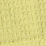 100% Polyester Waffle Knit Fabric, 210 gsm — Yellow — texture
