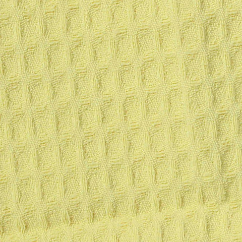 100% Polyester Waffle Knit Fabric, 210 gsm — Yellow