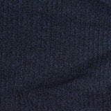 Dark Blue Marl Rib Knit, Polyester