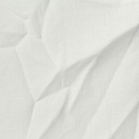 100% Polyester Linen-Look Fabric, 170 gsm, 152 cm — White