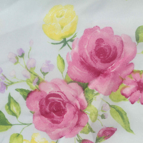 Pink Roses Chiffon, Polyester, 50 gsm