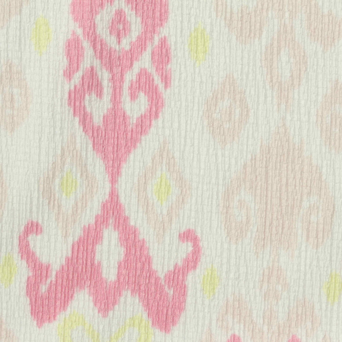 Jacquard Polyester Stretch Crepe Fabric, 145 gsm — White