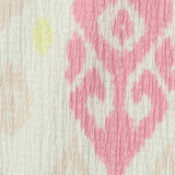 Jacquard Polyester Stretch Crepe Fabric, 145 gsm — White — texture