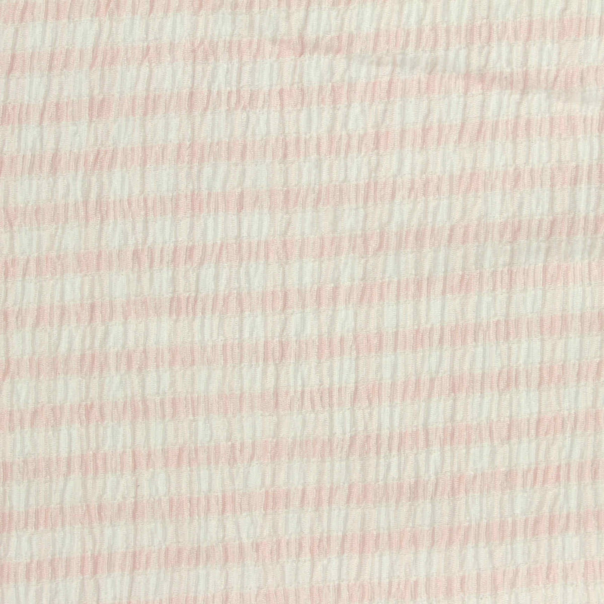 Pink Horizontal-Stripe Crepe, Polyester