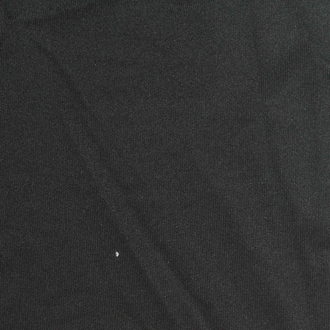 Polyester Stretch Milk Silk Knit Fabric, 240 gsm, 165 cm — Black