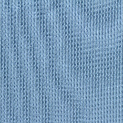 Polyester Stretch Rib Knit Fabric, 280 gsm — Blue