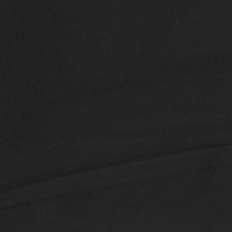 Brushed Nylon Stretch Woven Fabric, 240 gsm, 140 cm — Black