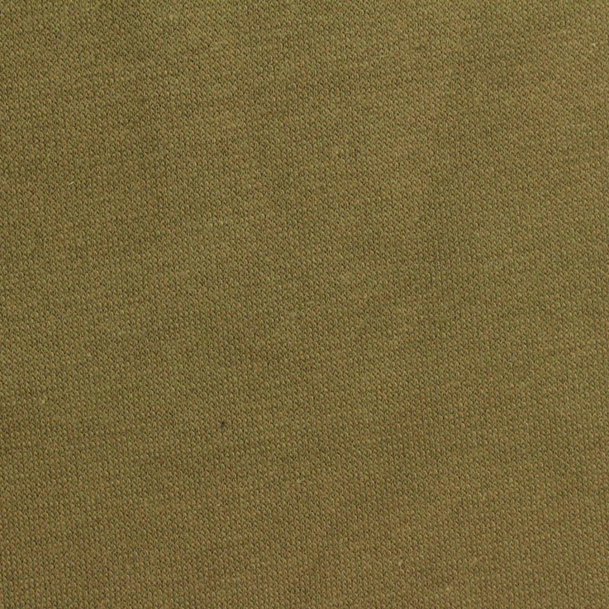 Brushed Polyester Cotton Rib Knit Fabric, 300 gsm, 166 cm — Khaki