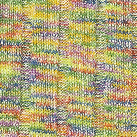 Yellow Marl Rib Knit, Poly-Viscose, 202 gsm