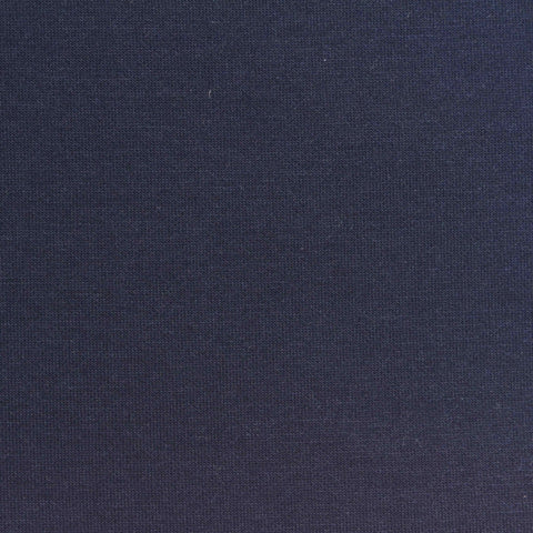 Polyester Cotton Stretch Scuba Knit Fabric, 320 gsm, 160 cm — Navy