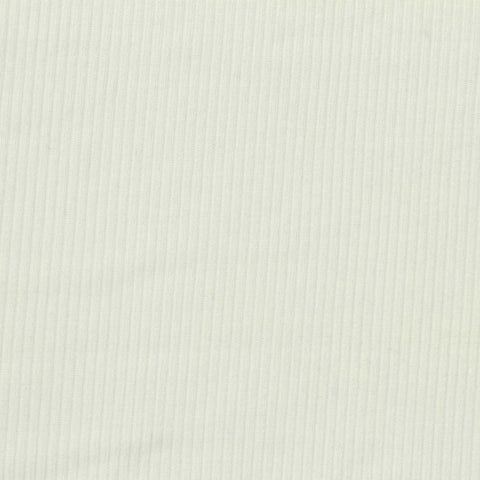 Tencel Lyocell Stretch Rib Knit Fabric, 175 gsm, 157 cm — White