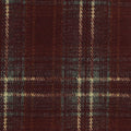 Burgundy Plaid Interlock Knit, Poly-Viscose