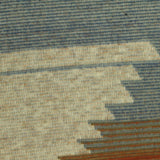 Blue Geometric Interlock Knit, Poly-Viscose