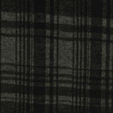 Dark Grey Plaid Interlock Knit, Poly-Viscose