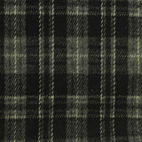 Dark Grey Plaid Interlock Knit, Poly-Viscose