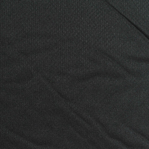 100% Polyester Birdseye Knit Fabric, 200 gsm, 160 cm — Black