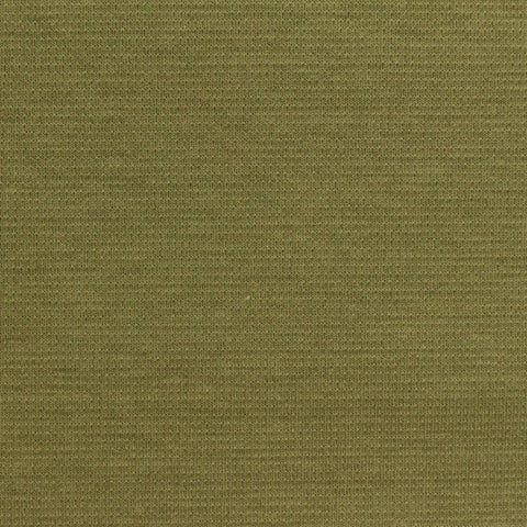 Olive Marl Piqué Knit, Poly-Cotton