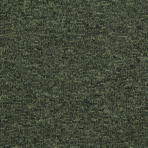 Dark Green Heathered-Marl Jersey Knit, Polyester, 150 gsm