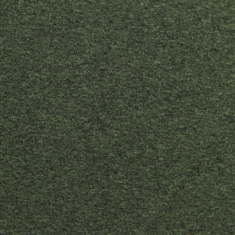 Dark Green Heathered-Marl Jersey Knit, Polyester, 150 gsm