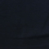 Cotton Polyester Stretch Piqué Knit Fabric, 210 gsm, 175 cm — Navy