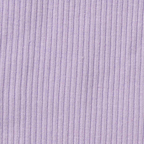 Cotton Stretch Rib Knit Fabric, 220 gsm, 130 cm — Purple