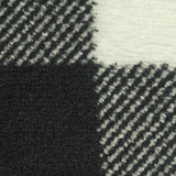 Black Check Fleece, Polyester — texture