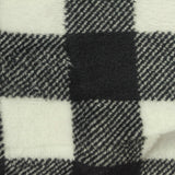 Black Check Fleece, Polyester
