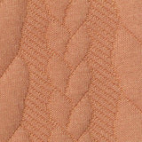 Jacquard Polyester Stretch Rib Knit Fabric, 280 gsm, 165 cm — Orange — texture