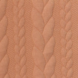 Jacquard Polyester Stretch Rib Knit Fabric, 280 gsm, 165 cm — Orange