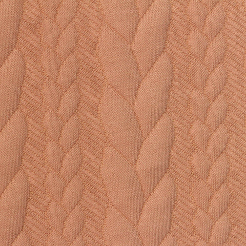 Jacquard Polyester Stretch Rib Knit Fabric, 280 gsm, 165 cm — Orange