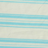 Light Blue Horizontal-Stripe Jersey Knit, Poly-Viscose