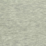 Light Grey Heathered-Marl Rib Knit, Cotton-Poly