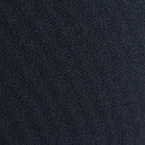 Polyester Viscose Stretch French Terry Fabric, 220 gsm, 160 cm — Navy