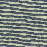Cream Horizontal-Stripe Interlock Knit, Poly-Cotton