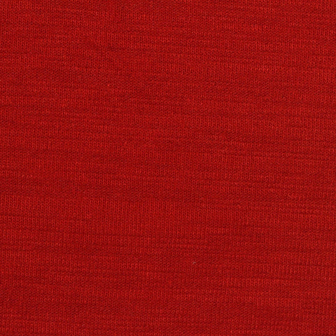 Polyester Viscose Stretch Chunky Knit Fabric, 230 gsm, 145 cm — Red