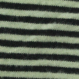 Black Horizontal-Stripe Chunky Knit, Poly-Viscose — texture