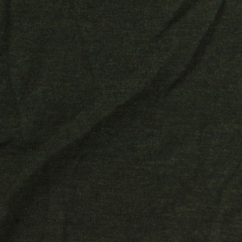 Dark Green Heathered-Marl Jersey Knit, Poly-Viscose