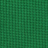 Cotton Polyester Waffle Knit Fabric, 265 gsm, 180 cm — Green — texture
