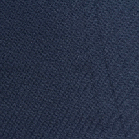 Cotton Polyester Stretch Rib Knit Fabric, 235 gsm, 168 cm — Navy
