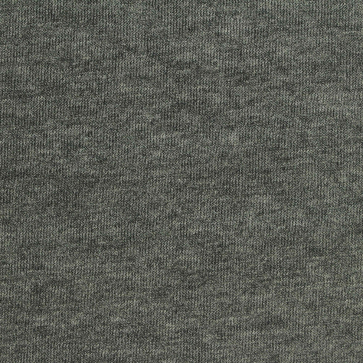 Grey Marl French Terry, Cotton-Poly, 285 gsm