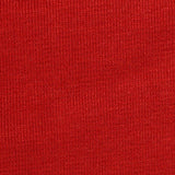 Polyester Cotton Blend Rib Knit Fabric, 205 gsm, 175 cm — Red — texture