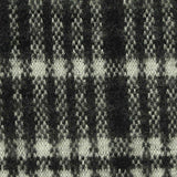Black Check Interlock Knit, Poly-Viscose — texture