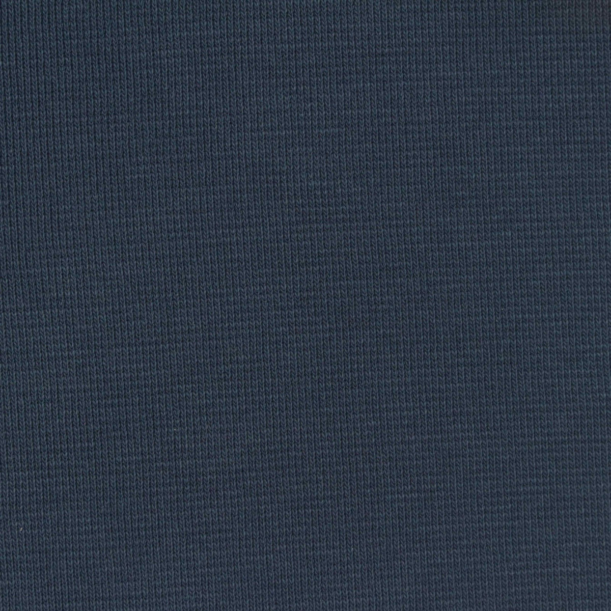 Cotton Stretch Interlock Knit Fabric, 410 gsm, 155 cm — Navy