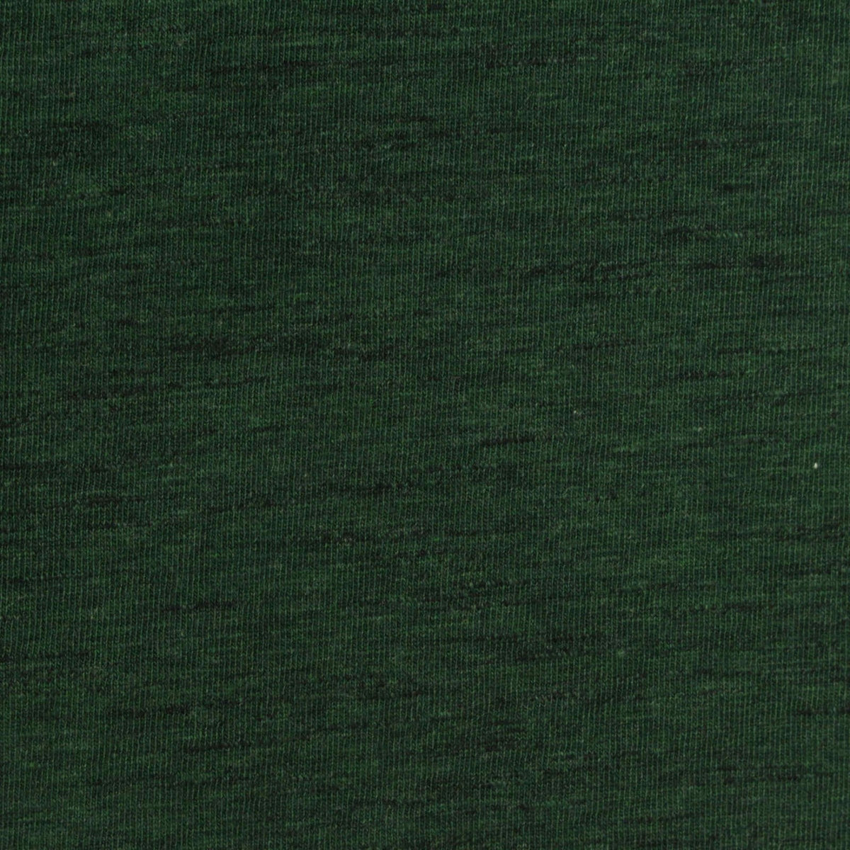 Dark Green Heather Jersey Knit, Cotton-Poly