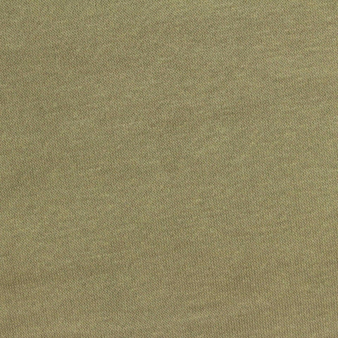 Brushed Cotton Polyester French Terry Fabric, 250 gsm, 165 cm — Khaki