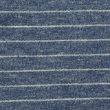 White Horizontal-Stripe Jersey Knit, Poly-Cotton — texture