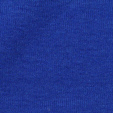 Polyester Cotton Blend Stretch Rib Knit Fabric, 205 gsm, 180 cm — Blue