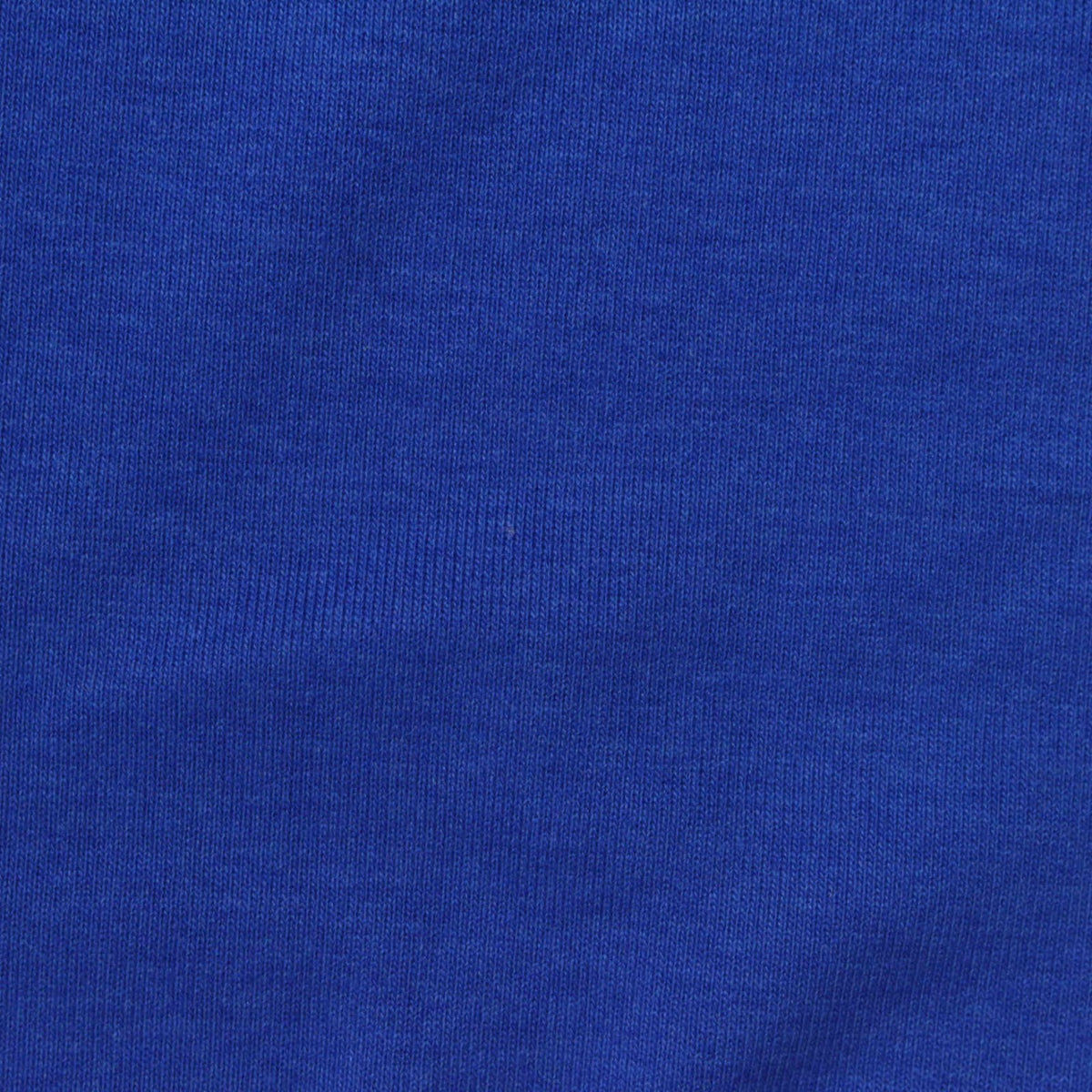 Polyester Cotton Blend Stretch Rib Knit Fabric, 205 gsm, 180 cm — Blue