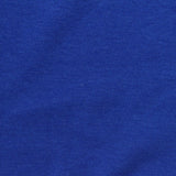 Polyester Cotton Blend Stretch Rib Knit Fabric, 205 gsm, 180 cm — Blue